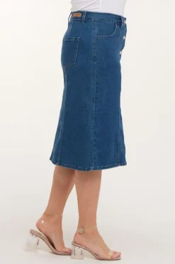 Iben denim skjørt